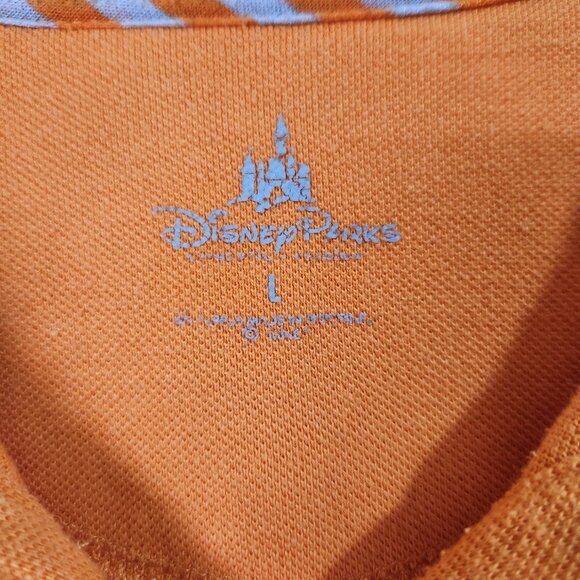 Walt Disney World Mens L Blue Disney Parks Polo Shirt Mickey Mouse Classic - Picture 5 of 9